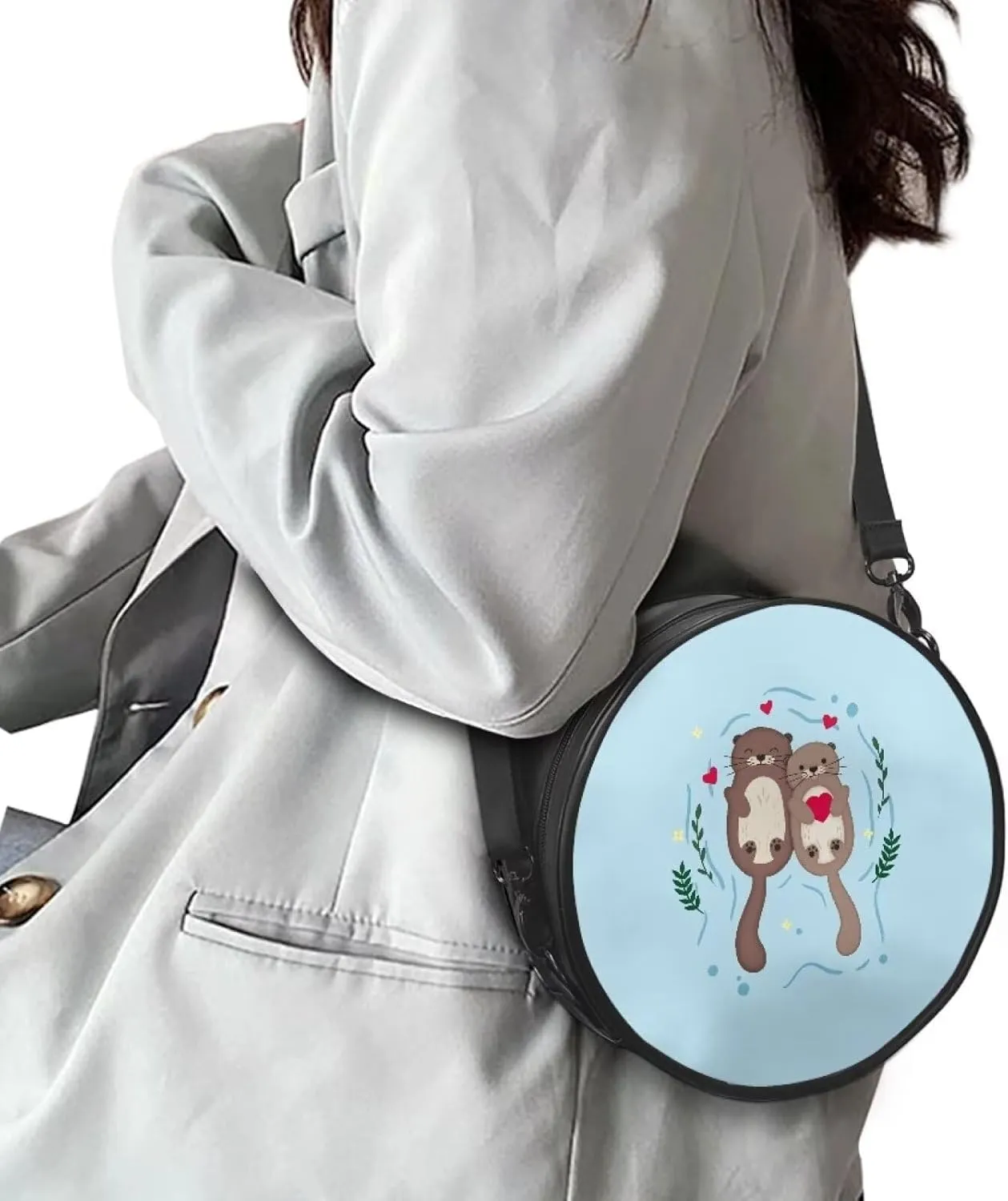 Lightweight Crossbody Bags Purses Leather Shoulder Bag for Women Handbags Clutch Zipper Backpack