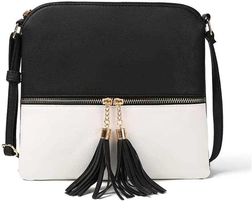 Lightweight Dome Shoulder Retro Leather Satchel Wallet for Work Travel Crossbody for Women