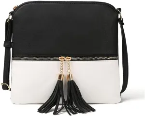 Lightweight Dome Shoulder Retro Leather Satchel Wallet for Work Travel Crossbody for Women