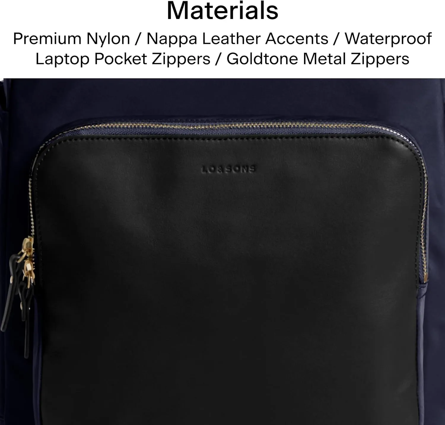 Lo & Sons Rowledge Backpack & Tote - Premium Travel Laptop Bag with 13" Laptop Compartment, Luggage Sleeve | Leather & Water Resistant Nylon | Chic Modern Bag for Women for Everyday, Work, Business
