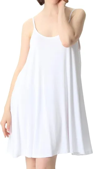 Lu's Chic Women's Nightgown Cami Cotton Sleepwear Plus Size Sleeveless Loungewear