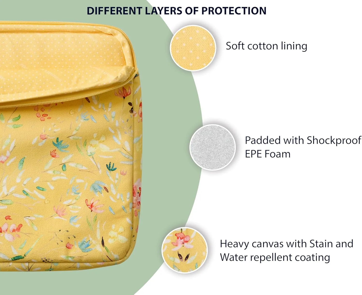 Maison d'Hermine Laptop Bag upto 15.6 inch Stain and water repellent Cotton canvas - Colmar