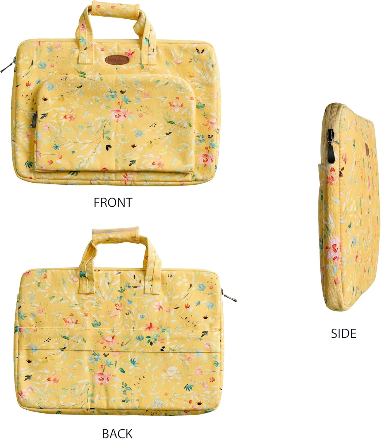 Maison d'Hermine Laptop bag with front pocket Stain and water repellent Cotton canvas