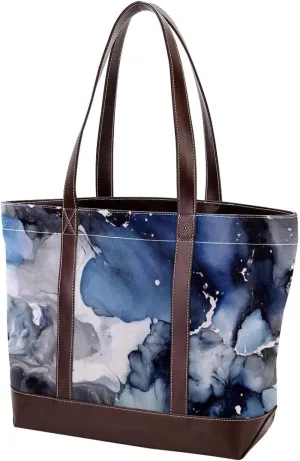 Marble Texture-1357 Tote Bags Durable Leather Canvas Purses and Handbags for Women Top Handle Shoulder Satchel Hobo Bags