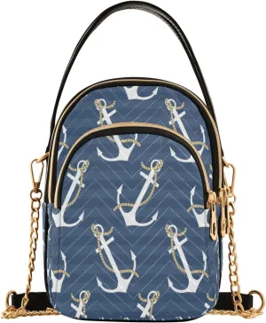 Marine Whales Dolphin Blue Shoulder Handbag Women Cell Phone Handbag Floral Designer Clutch Tote