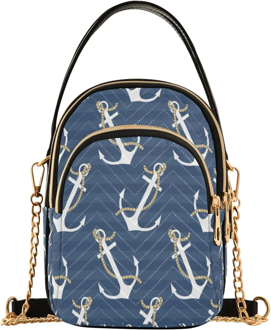 Marine Whales Dolphin Blue Shoulder Handbag Women Cell Phone Handbag Floral Designer Clutch Tote