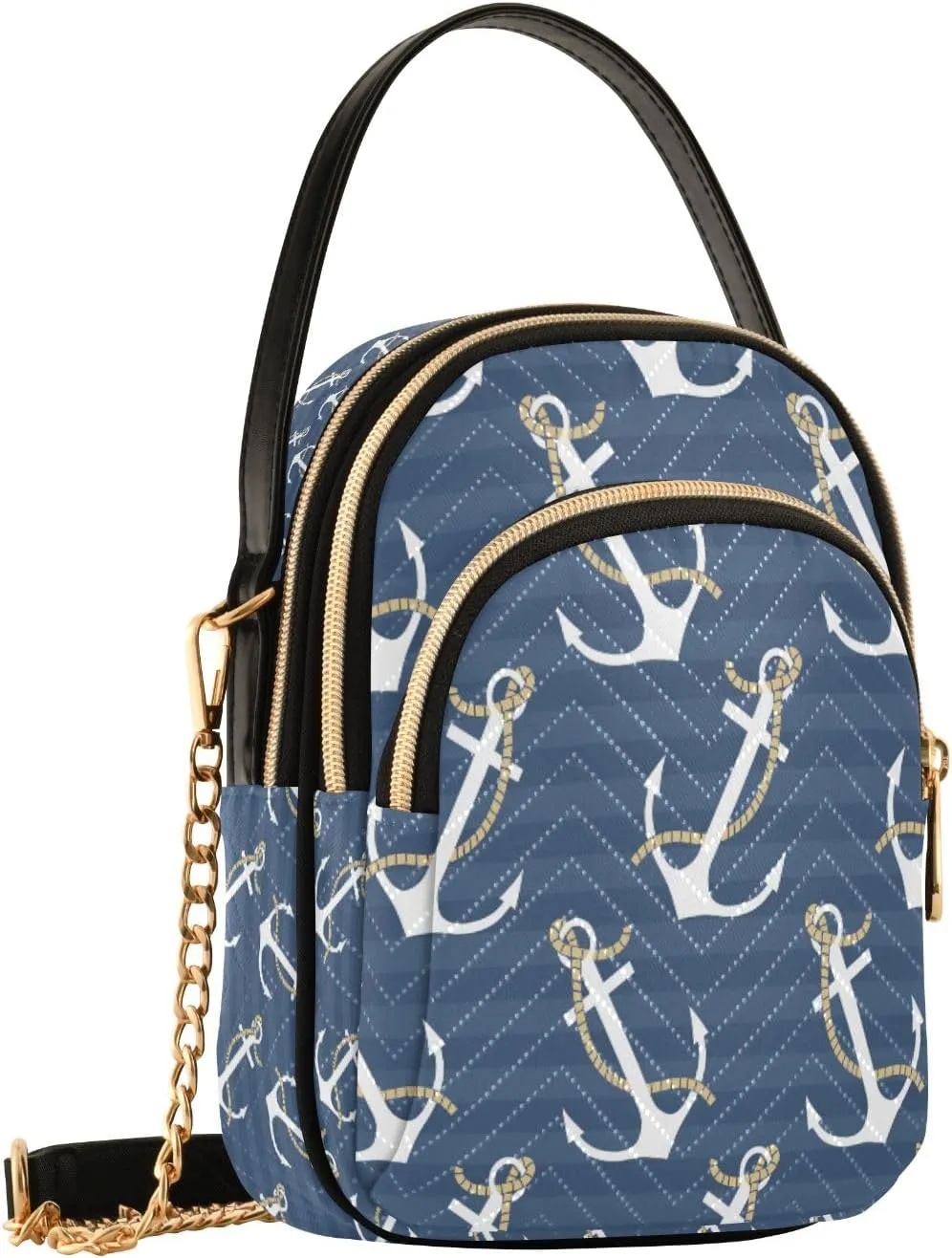 Marine Whales Dolphin Blue Shoulder Handbag Women Cell Phone Handbag Floral Designer Clutch Tote