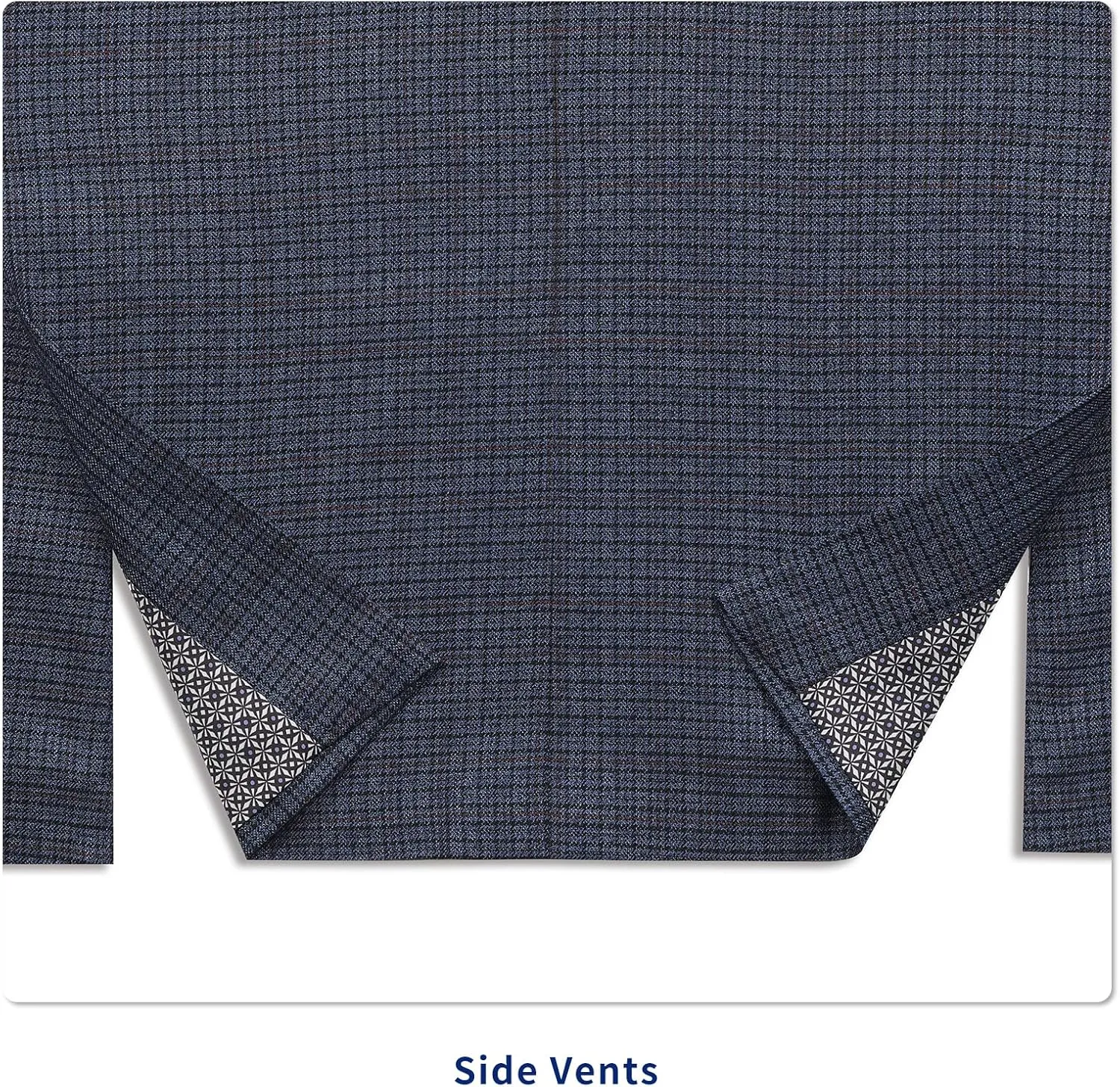 Men's Sport Coat Classic Fit 2 Button Checked Blazer Suit Jacket for Daily Casual Wear