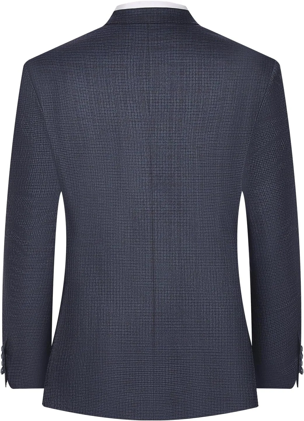 Men's Sport Coat Classic Fit 2 Button Checked Blazer Suit Jacket for Daily Casual Wear