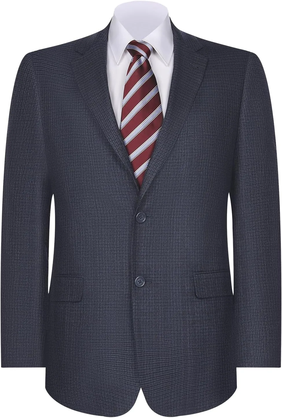 Men's Sport Coat Classic Fit 2 Button Checked Blazer Suit Jacket for Daily Casual Wear
