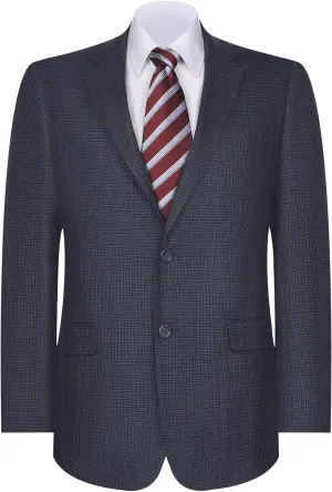 Men's Sport Coat Classic Fit 2 Button Checked Blazer Suit Jacket for Daily Casual Wear