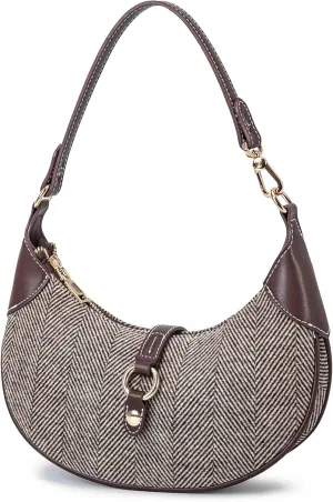 MKF Collection Shoulder Bag for Women, Weave Vegan Leather Hobo Bag Top Handle Handbag Purse by Mia K