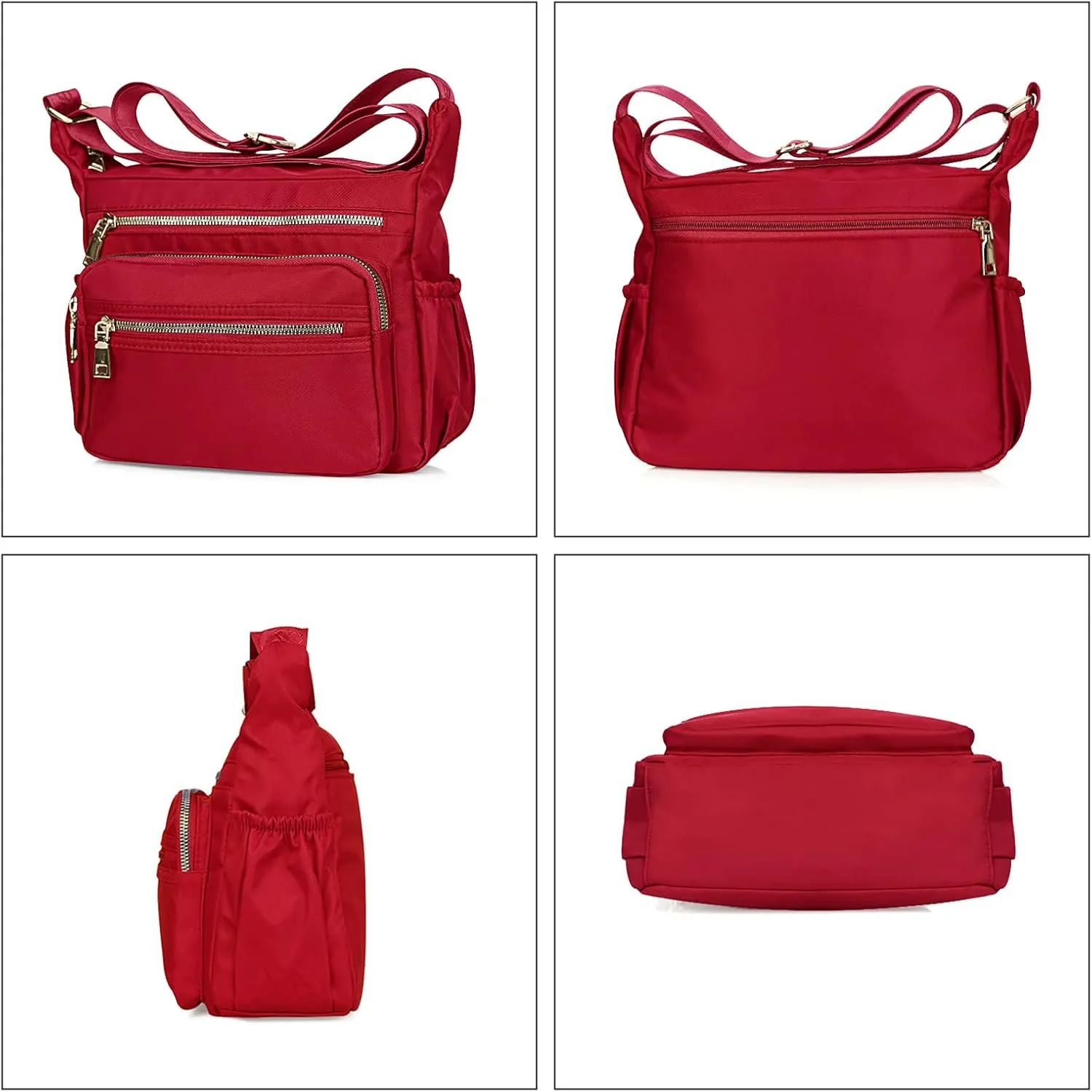 NOTAG Nylon Crossbody Bags for Women Small Waterproof Cross Body Handbag Mutilpockets Shoulder Bags Lightweight Travel Purses