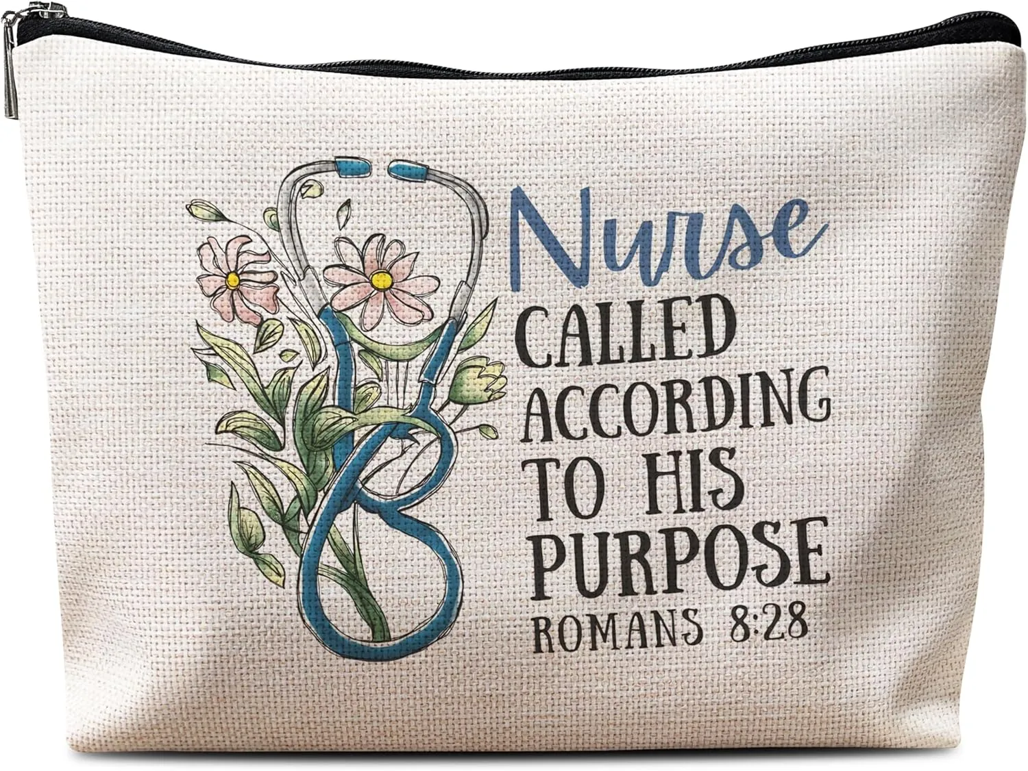 Nurse Makeup Bag, Nurse Gifts for Women, Nurse Appreciation Gifts, Nurse Practitioner Gifts, Funny Nurse Gifts, Nurse Called According to His Purpose Cosmetic Bag Zipper Pouch