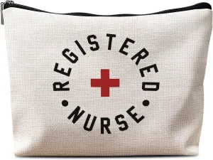 Nurse Makeup Bag, Registered Nurse Gifts, Nurse Gifts for Women, RN Gifts for Nurses, Nursing Graduation Gift, Nurse Cosmetic Bag Zipper Pouch, Nurse Appreciation Gifts, Nursing Gift