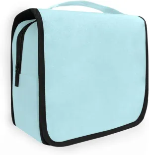 ODAWA Toiletries Bag Powder Blue Hanging Travel Makeup Organizer Portable Hanging Organizer for Travel