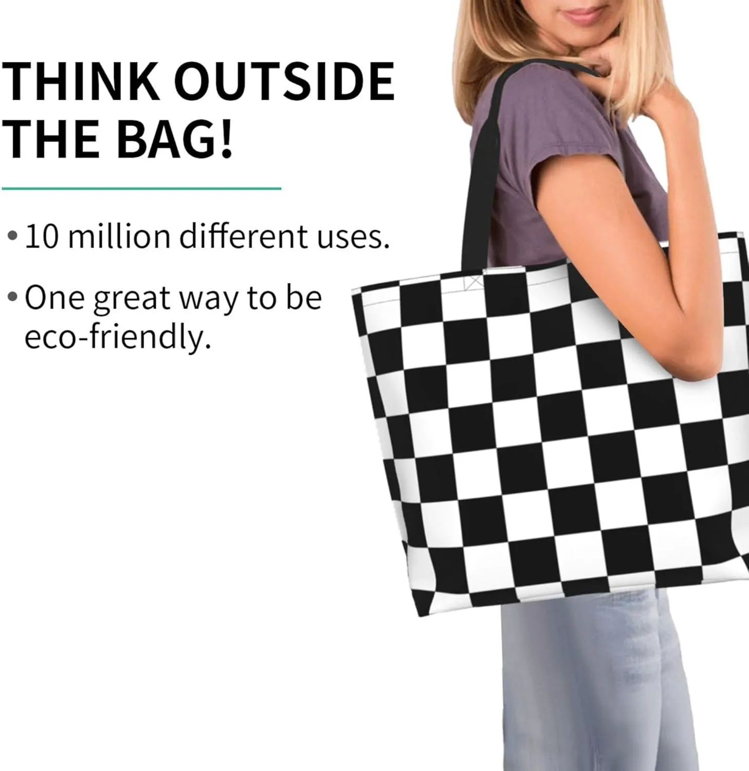 OHORTEB Tote Bag for Women, Reusable Large Ladies Shoulder Bag, Fasion Handbag for Office, Shopping, Travel, Work