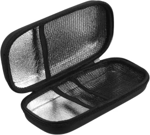 PartyKindom Insulated Medication Cooler Bag Portable Travel Pouch for and Supplies Compact Organizer with Multiple Compartments Durable Material for Home and Travel Use