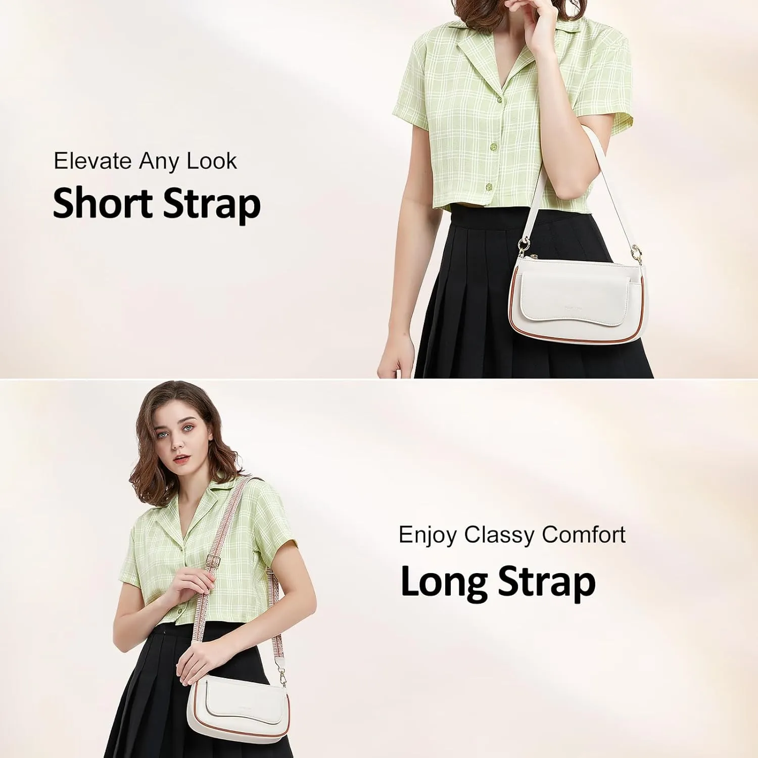 Peacocktion Shoulder Bag for Women Trendy Small Vegan Leather Crossbody Purses Handbags