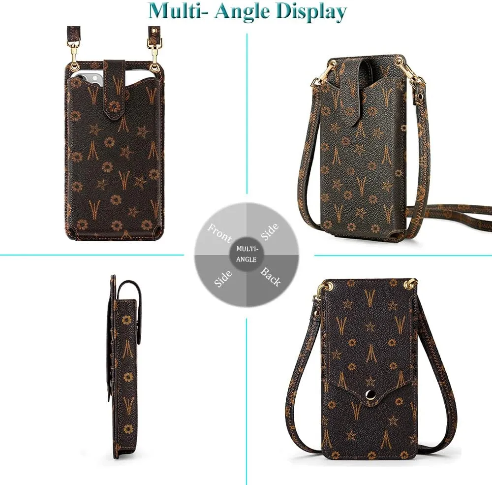 Peacocktion Small Crossbody Cell Phone Purse for Women Travel Lightweight Mini Small Bags for Women with Card Slots