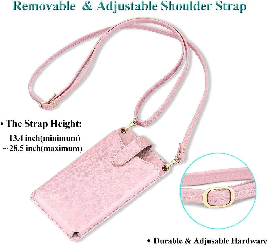 Peacocktion Small Crossbody Cell Phone Purse for Women Travel Lightweight Mini Small Bags for Women with Card Slots