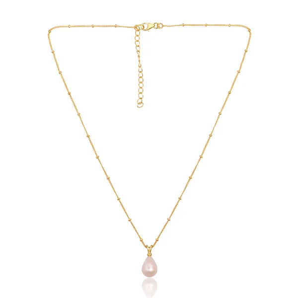 Pearl Briolette Necklace-Gold