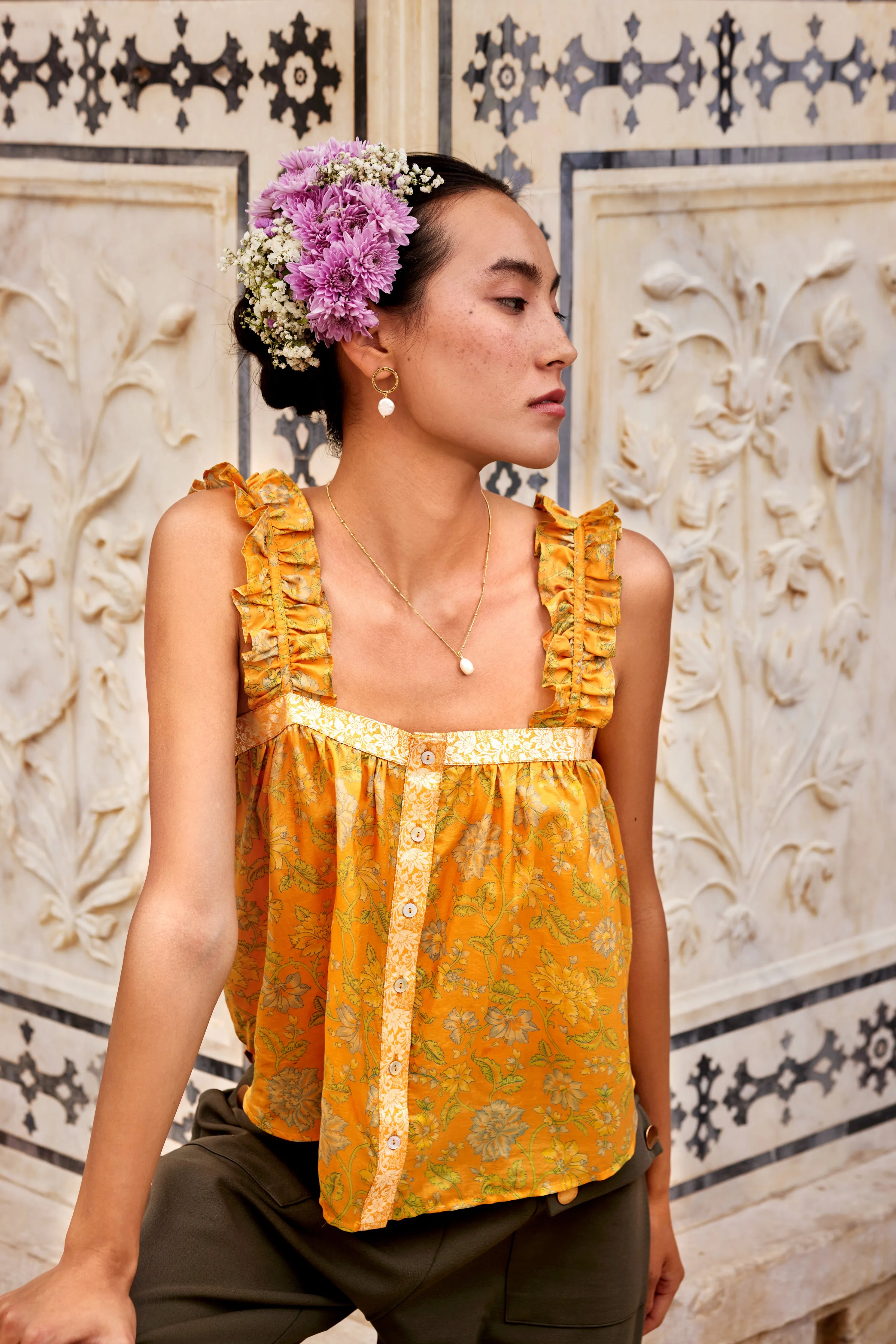 Pearl Briolette Necklace-Gold