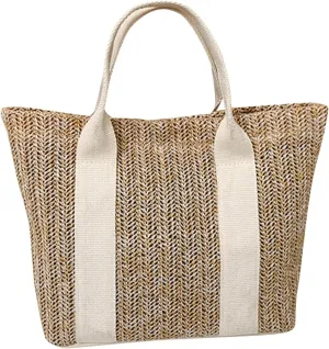 Personalized Tote Bags for Women Beach Bag Reusable Shopping Bag Woven Bags Shoulder Bag Large Capacity Backpack