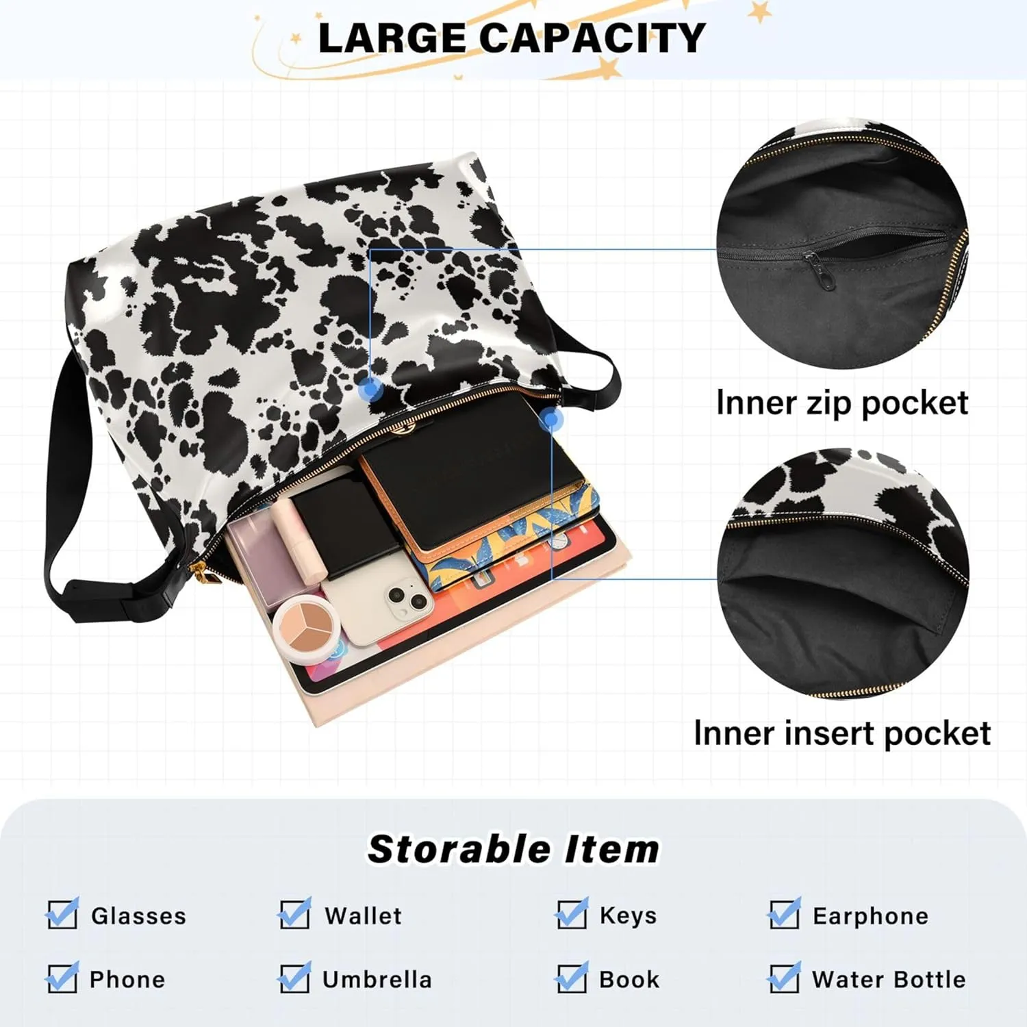 Pink Grey Tropical Flamingo Hobo Leather Bags for Women Leather Purse Men Luxury Animal Print Crossbody Hobo Bags