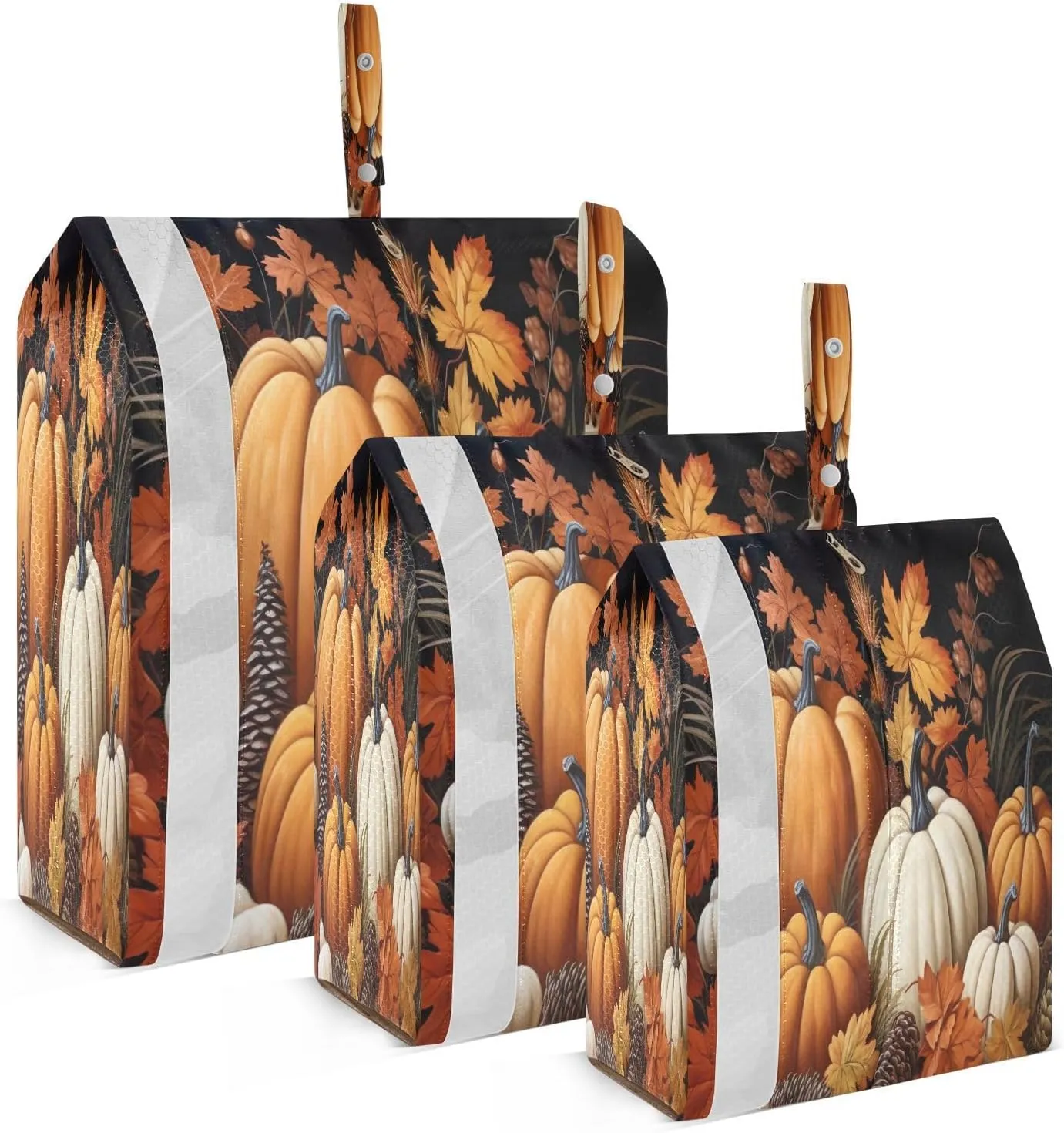Pumpkin Maples Autumn Fall Compression Packing Cubes Large Travel Packing Cubes Luggage Organizers for Suitcases Travel Bag for Travel Accessories