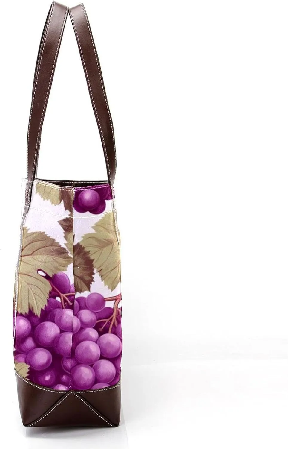 Purple Grape-2014 Tote Bags Durable Leather Canvas Purses and Handbags for Women Top Handle Shoulder Satchel Hobo Bags