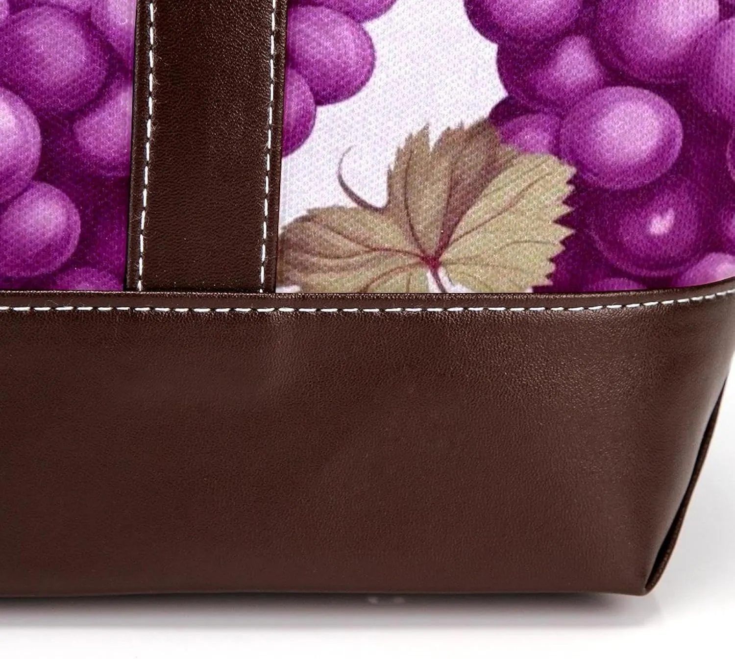 Purple Grape-2014 Tote Bags Durable Leather Canvas Purses and Handbags for Women Top Handle Shoulder Satchel Hobo Bags