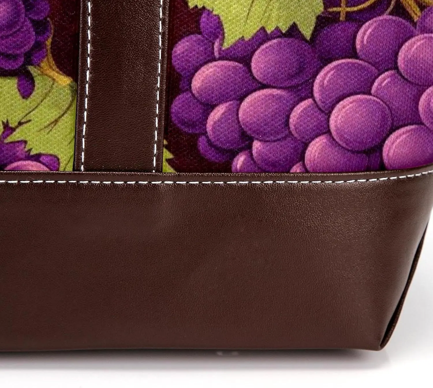Purple Grape-2014 Tote Bags Durable Leather Canvas Purses and Handbags for Women Top Handle Shoulder Satchel Hobo Bags