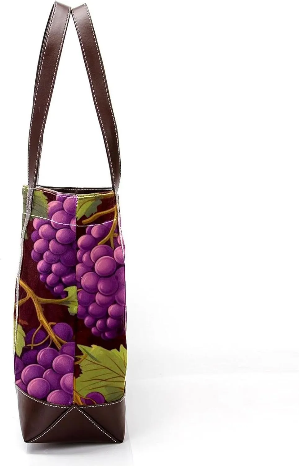 Purple Grape-2014 Tote Bags Durable Leather Canvas Purses and Handbags for Women Top Handle Shoulder Satchel Hobo Bags