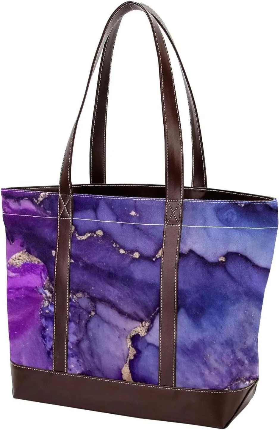 Retro Aesthetic Marble-1315 Tote Bags Durable Leather Canvas Purses and Handbags for Women Top Handle Shoulder Satchel Hobo Bags