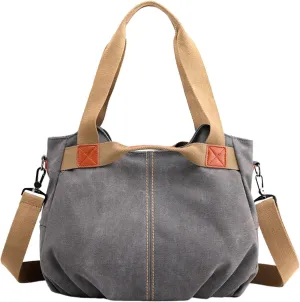 Retro Fashion One Shoulder Crossbody Women's Bag Large Capacity Fashion Handbag Women's Simple Mens (Grey, One Size)