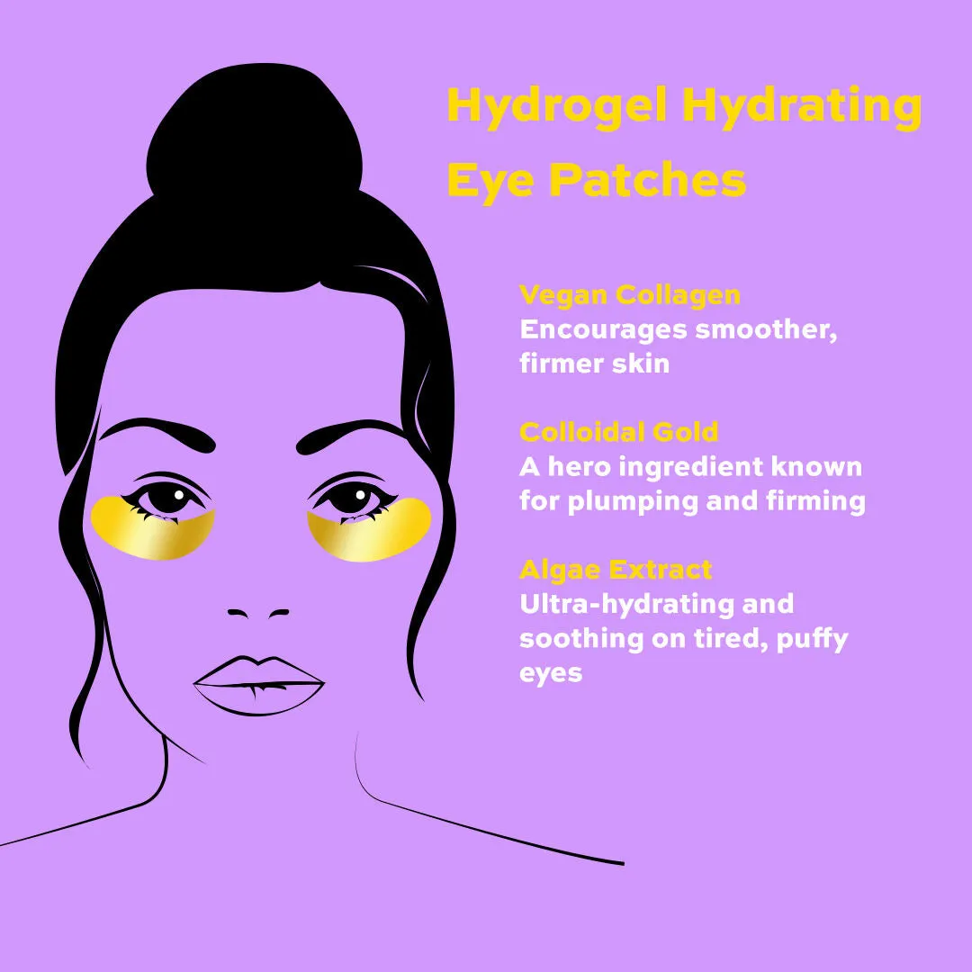 REVOLUTION SKINCARE Gold Eye Hydrogel Hydrating Eye Patches with Colloidal Gold