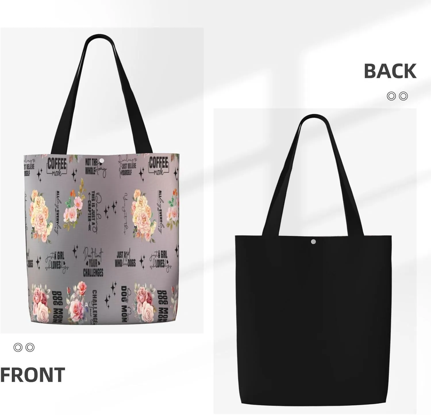 Rural Farm Retro Canvas Shoulder Bag Reusable Tote Bag Soft Lightweight Cloth Bags For Women Girls Lady Casual