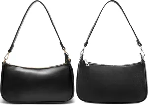 Shoulder Bag for Women Retro Vegan Leather Classic Clutch Tote Hobo HandBags Purses