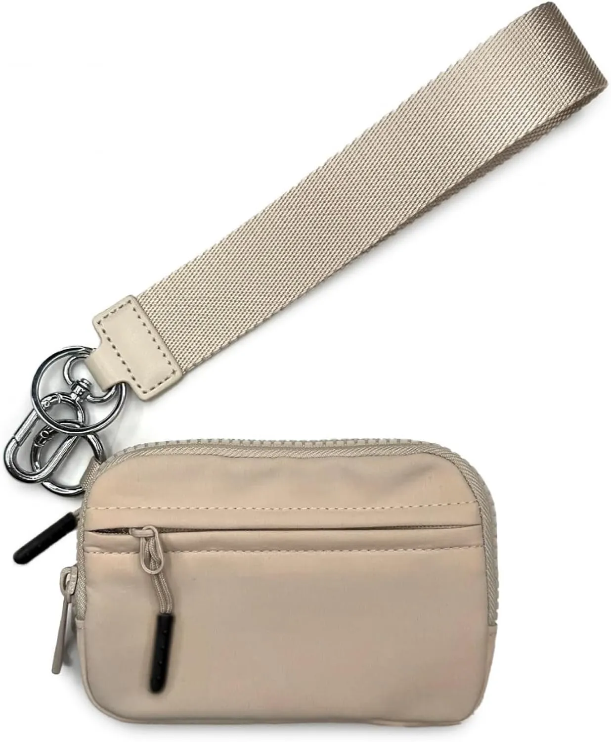 Simple Style Waterproof Wallet Compact Women's Wristlet Wallet with Zip Card Case Coin Purse
