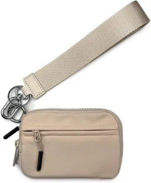 Simple Style Waterproof Wallet Compact Women's Wristlet Wallet with Zip Card Case Coin Purse