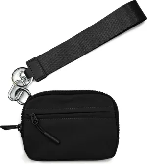 Simple Style Waterproof Wallet Compact Women's Wristlet Wallet with Zip Card Case Coin Purse
