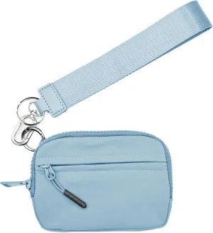 Simple Style Waterproof Wallet Compact Women's Wristlet Wallet with Zip Card Case Coin Purse