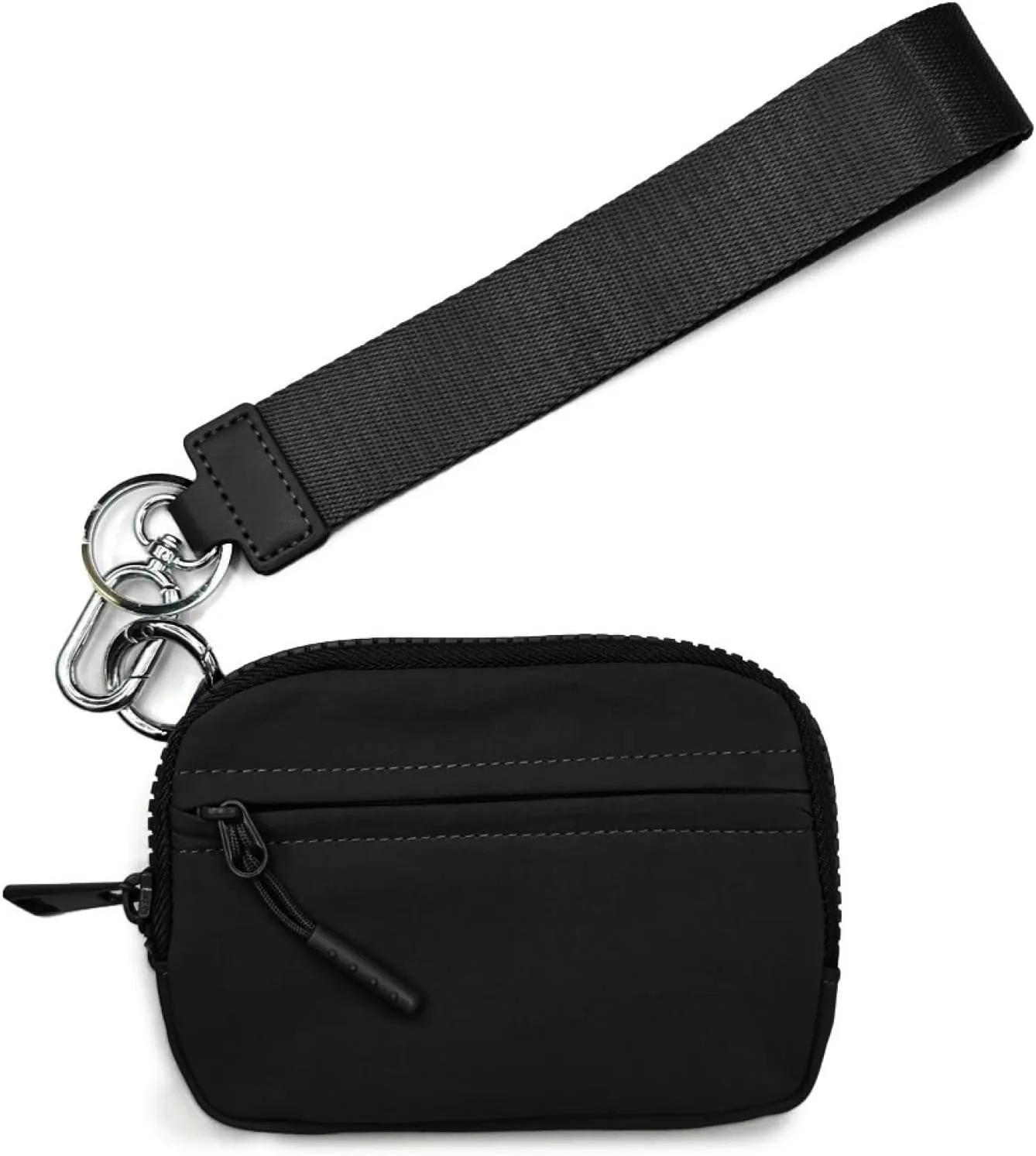 Simple Style Waterproof Wallet Compact Women's Wristlet Wallet with Zip Card Case Coin Purse