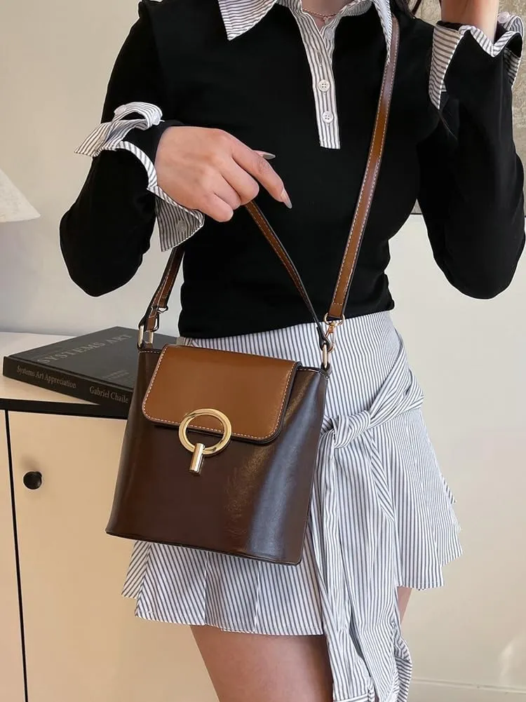 Slouchy Bucket Crescent Hobo Bags Women Trendy Crossbody Purse Satchels Shoulder Bag Cute Top-handle Tote Handbag 2025