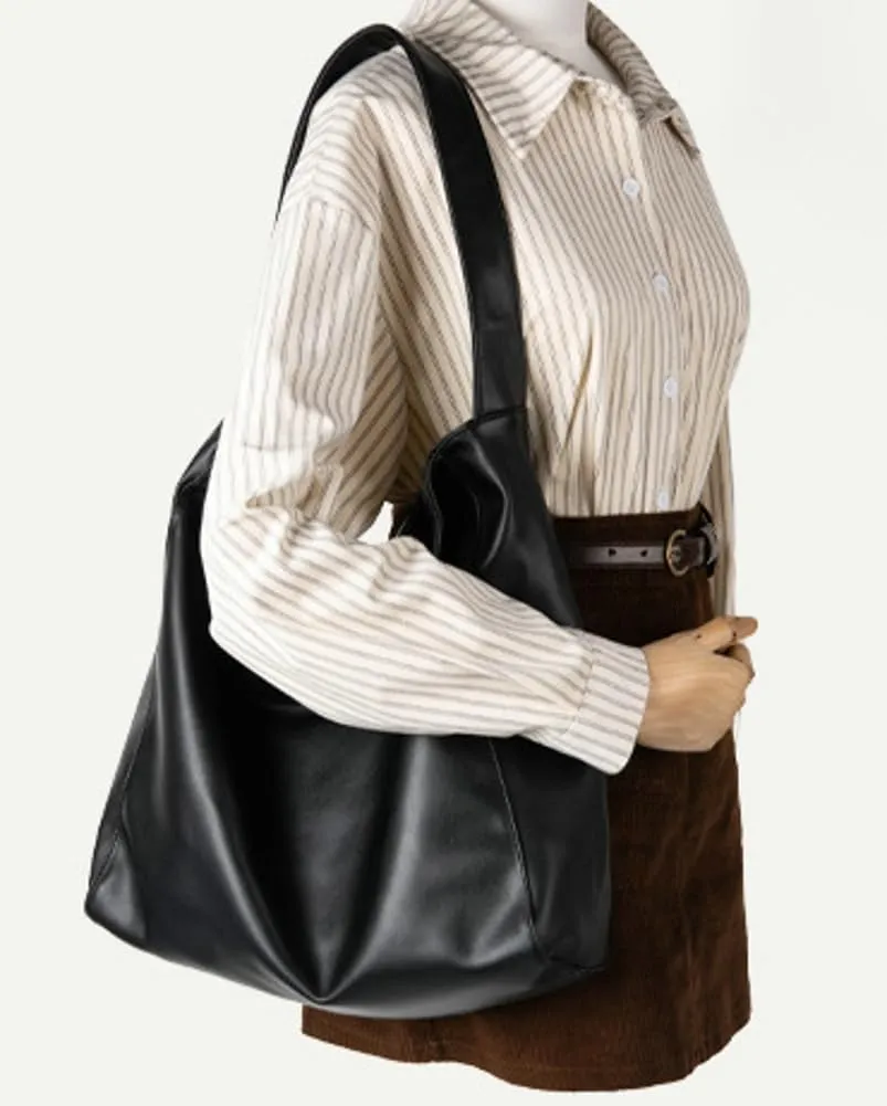 Slouchy Bucket Hobo Bags Women Crescent Shoulder Bag Crossbody Purse Trendy Satchels Cute Top-handle Travel Tote Handbag
