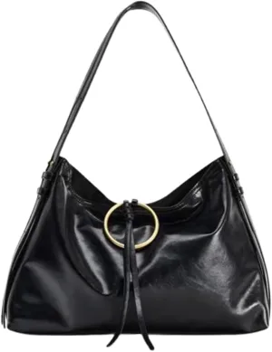 Slouchy PU Leather Crescent Hobo Bags Women Trendy Crossbody Purse Satchels Shoulder Bag Top-handle Travel Tote Handbag