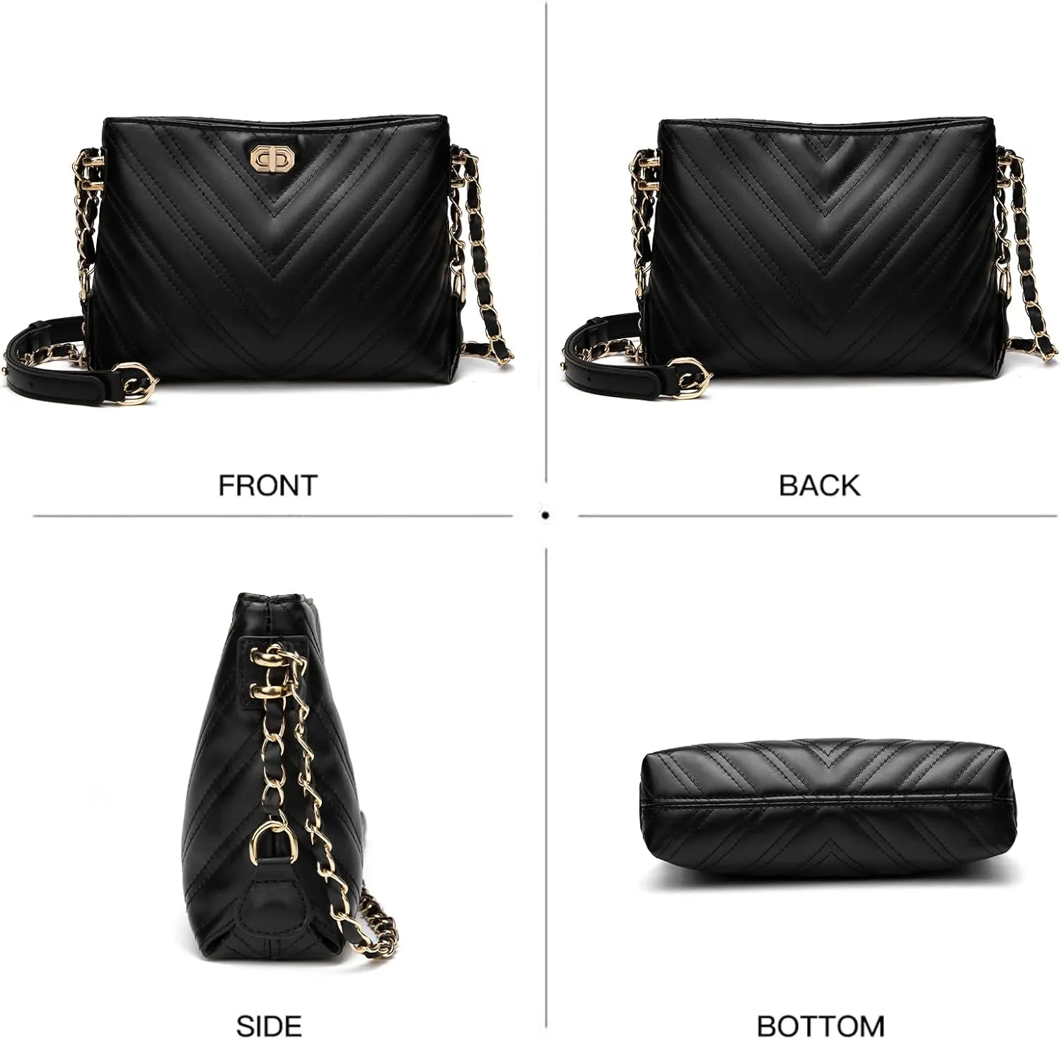 Small Crossbody Bags for Women Purses Fashion Leather Lightweight Handbags Shoulder Bag