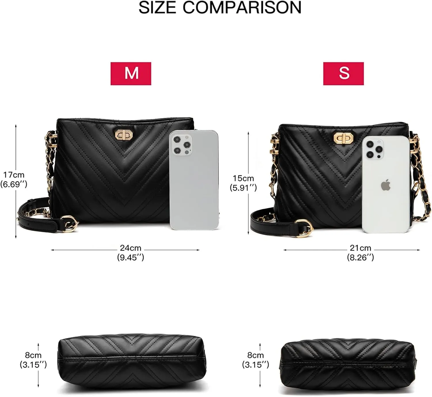 Small Crossbody Bags for Women Purses Fashion Leather Lightweight Handbags Shoulder Bag