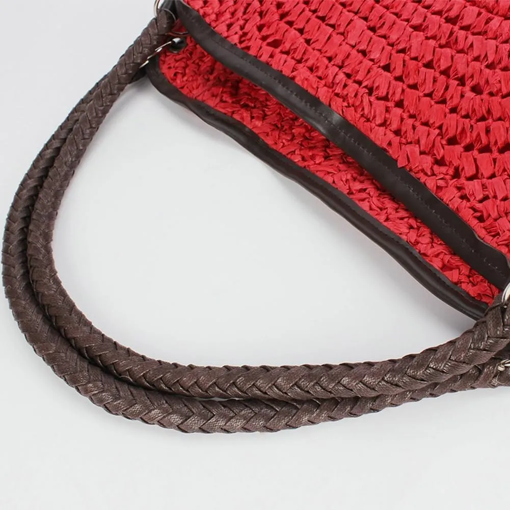 Straw Bag for Women Large Handwoven Bucket Tote with Tassel Purse Summer Beach Handbag Woven Boho Shoulder hobo bag